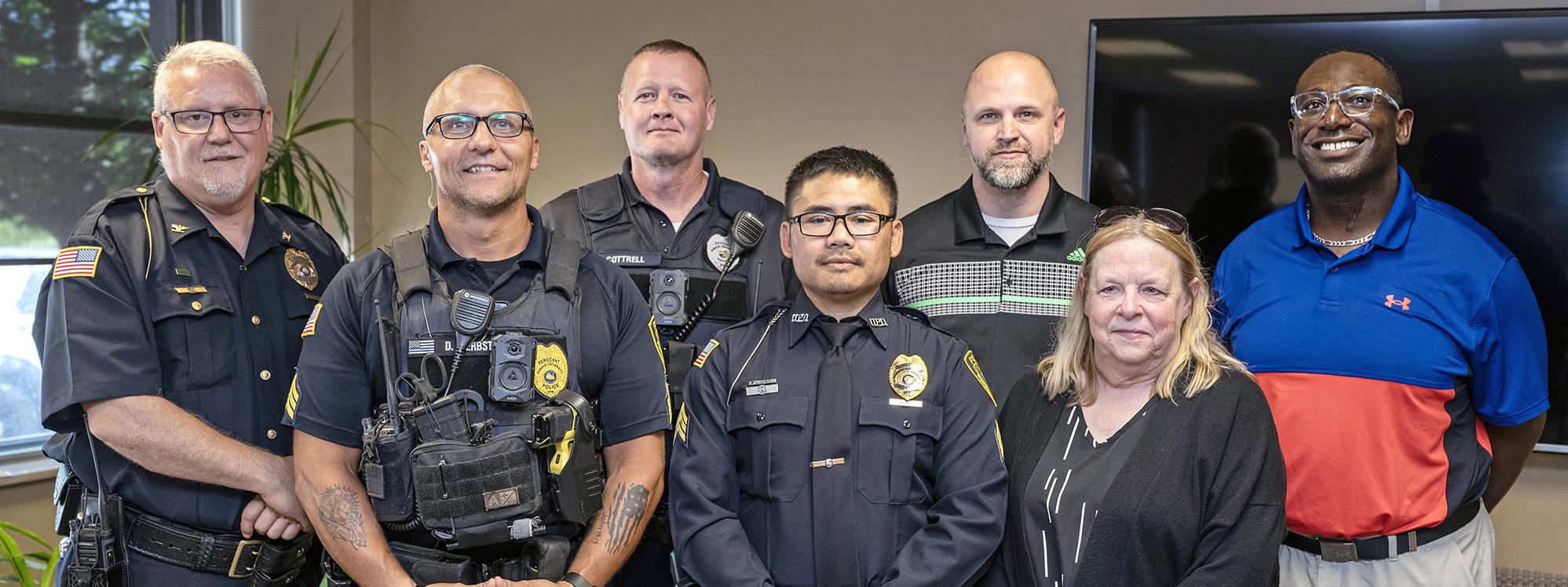 Group shot of police officers