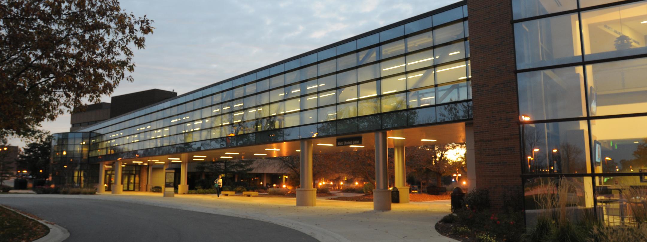 Walb Union and the skybridge connection.