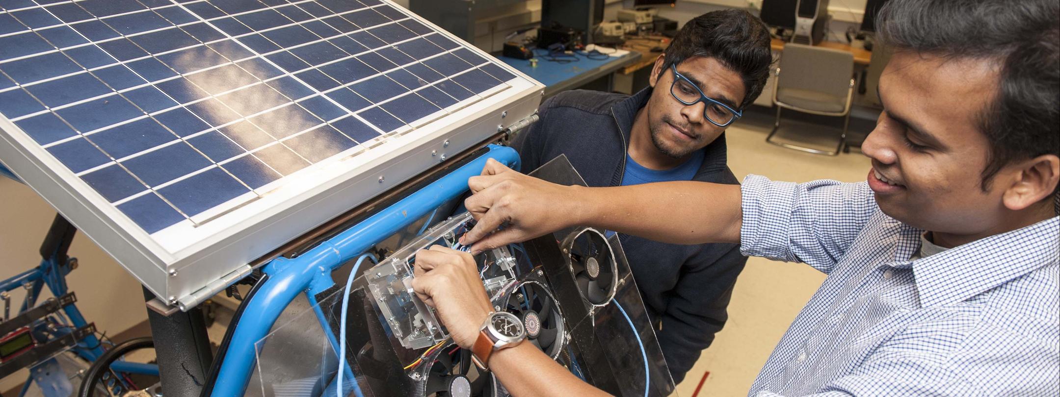 ECE students working in the lab.