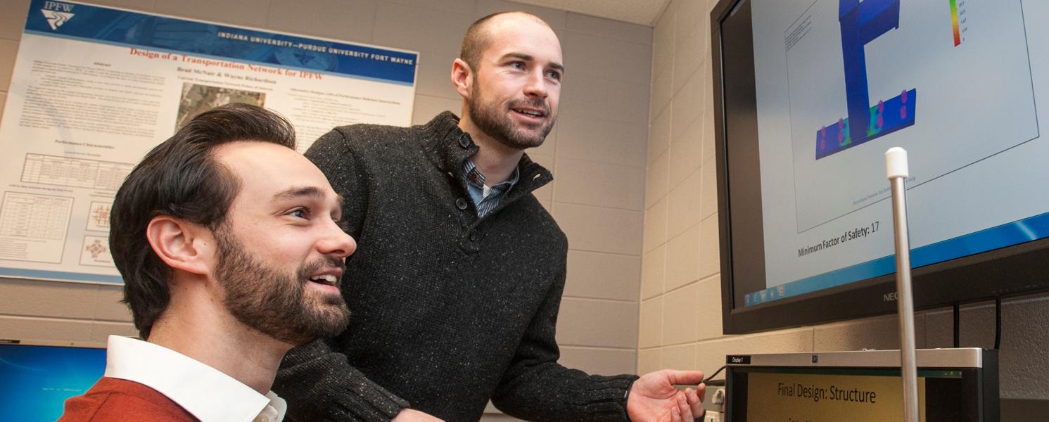 Students using software