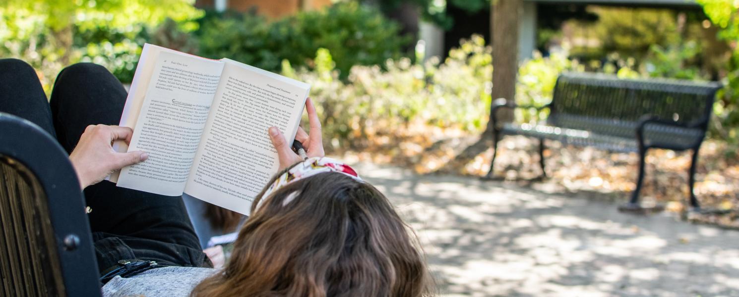 Student reading