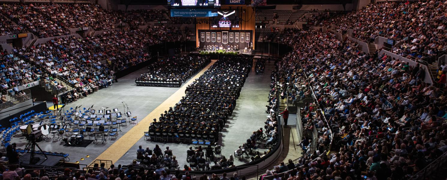 PFW 2023 Commencement in the Allen County War Memorial Coliseum