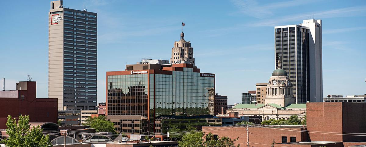 Skyline of downtown Fort Wayne