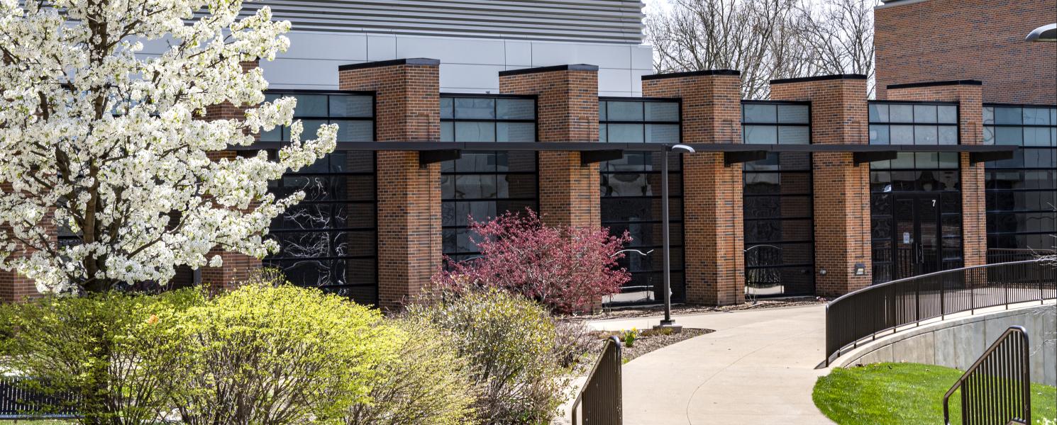 Walkway to the Athletics Center.