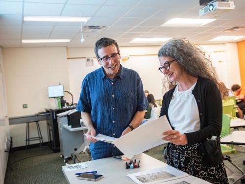 Professors teaching a class