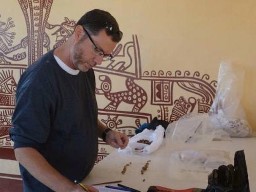 Anthropology professor Richard Sutter at San jose de Moro in Peru