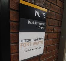 Disability Access Center (DAC) sign