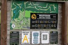 Mastodon Disc Golf Course map