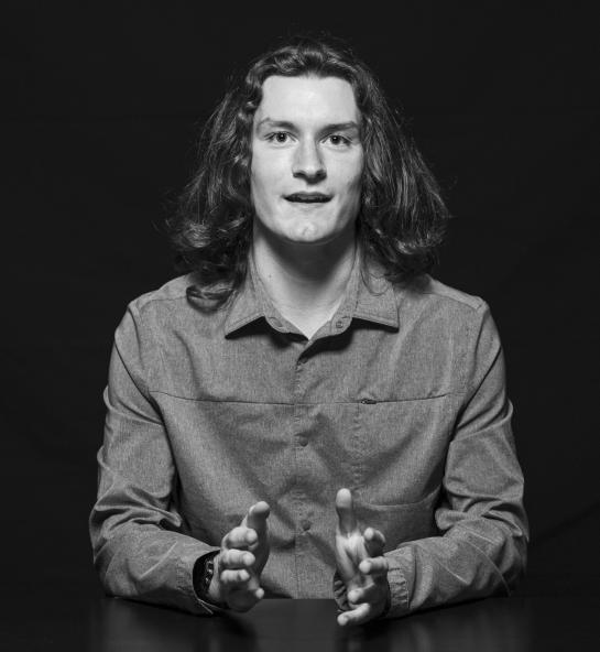 Student Sammy Moran poses for a photo.