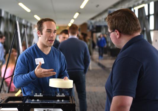 Students at project day