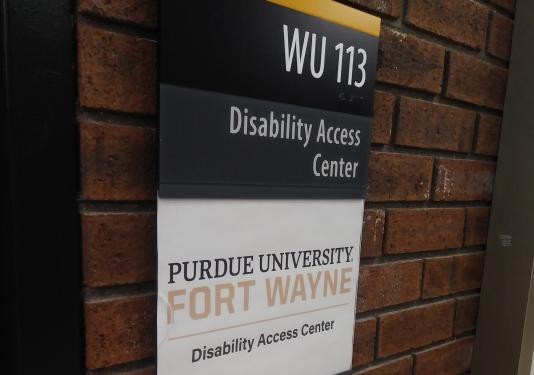 Disability Access Center (DAC) sign