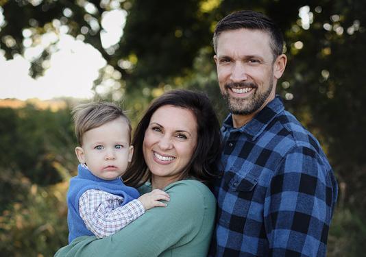 Zach and Molly Barnard and son Renford, 1 1/2.
