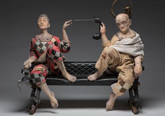 sculpture of two figures