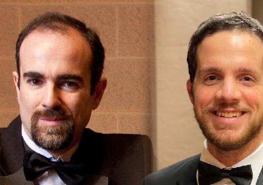 photo of two music professors young and tescarollo