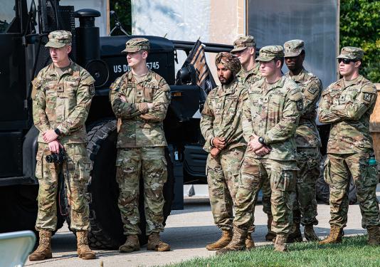 Army soldiers at the 2022 Military Appreciation Day at PFW