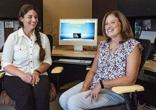 Portrait of Charlene Delaney and Eileen Garwood
