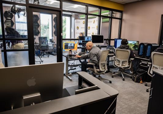 Working in the TechHub.