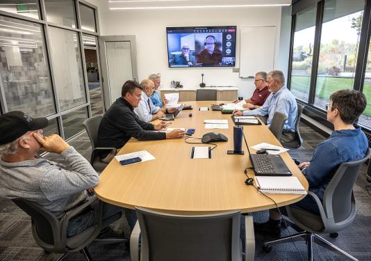 Members of a working group are planning the future Music Technology Building at PFW
