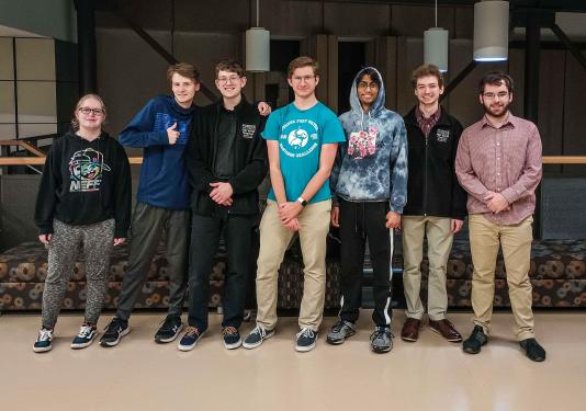 Group portrait of the PFW computer club