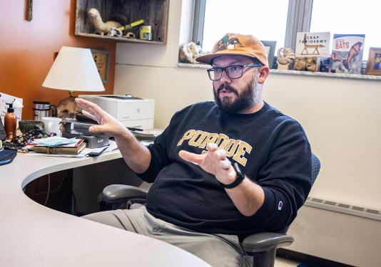 Scott Bergeson in his office