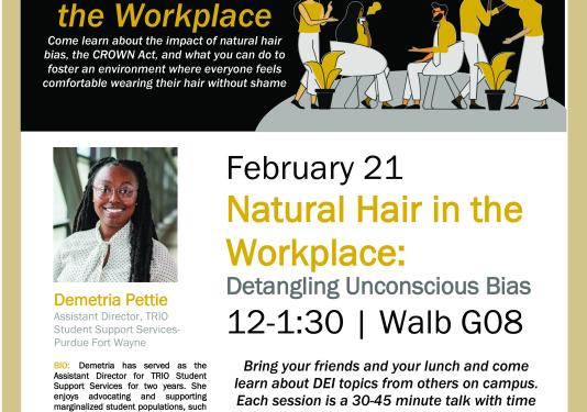 Demetria Pettie Natural Hair February