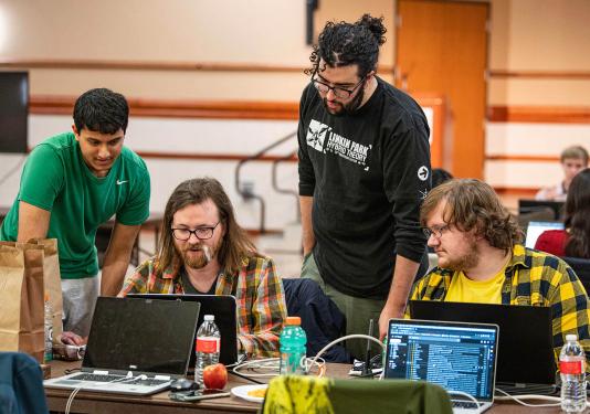PFW students participate in the 2023 Global Game Jam.