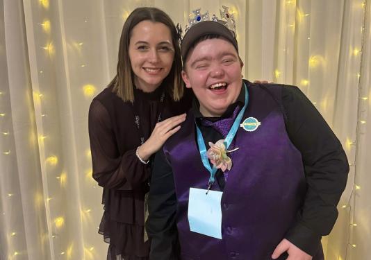 Bridget Bane is at the Night of Lights with a client.