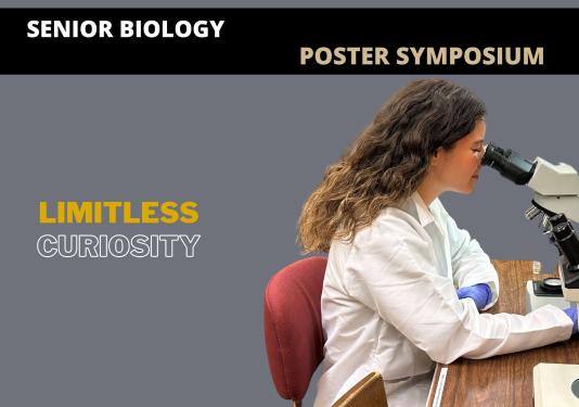 Biology student at microscope