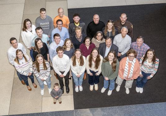 The Landrigan clan in Walb Student Union.