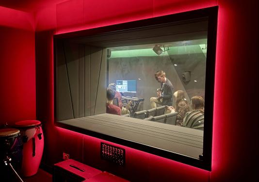 A recording booth at Abbey Road Studios.