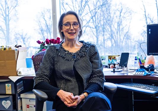 Rachel Blakeman in her office.