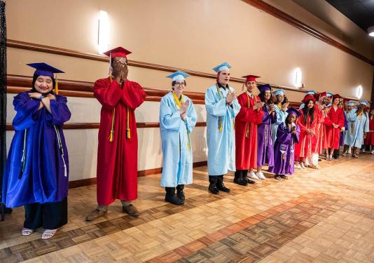 High school seniors participating in PFW’s TRIO and Upward Bound programs being recognized 