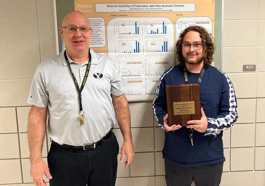 Professor Steve Stevenson and Ryan Koenig