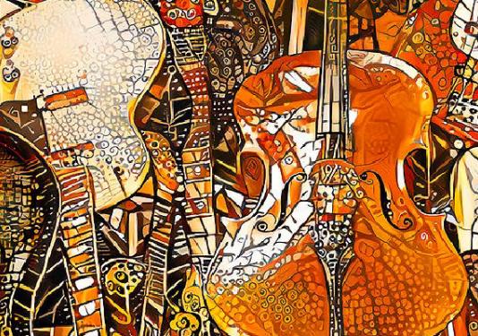 guitars and cellos