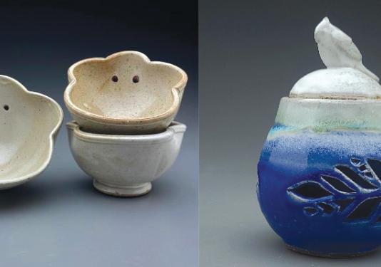 pottery made my college students