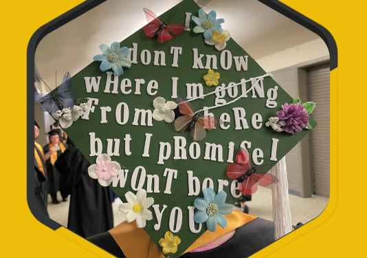 Women's Studies graduation cap 