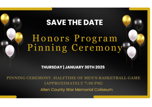 Honors Pinning Ceremony Invitation Thursday, January 30 2025