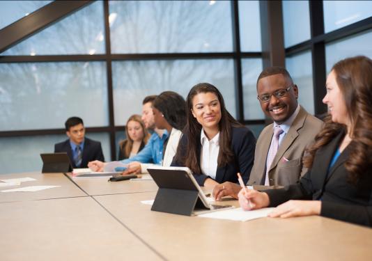 People in a meeting
