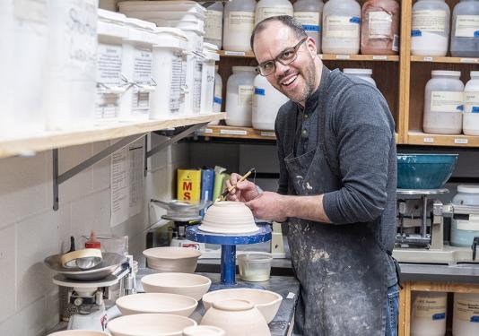 Seth Green is working on ceramic bowls.