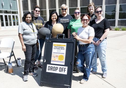 Clothing drive drop-off