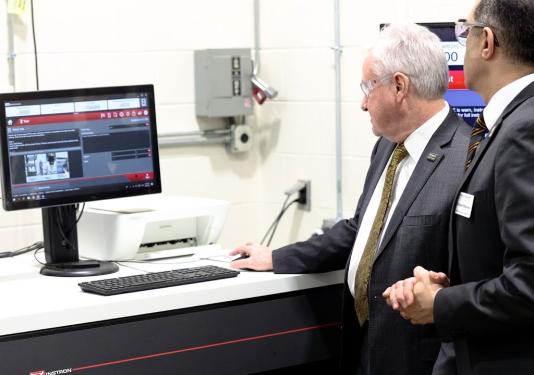Chancellor Elsenbaumer is launching a test of the new UTM