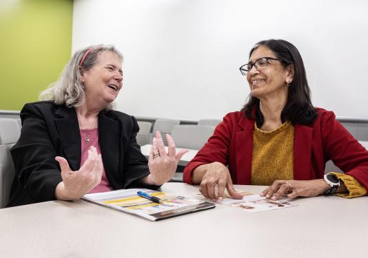 Jane Leatherman and Rama Cousik