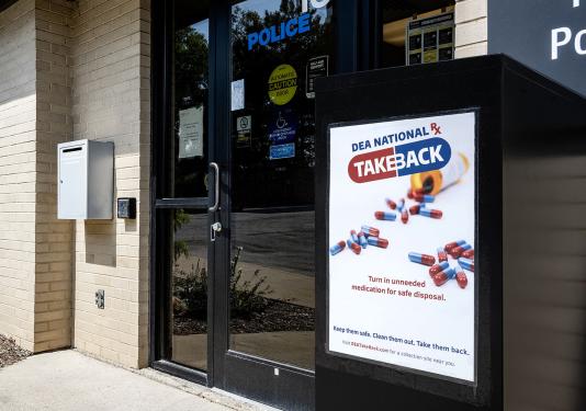 Drug take-back box