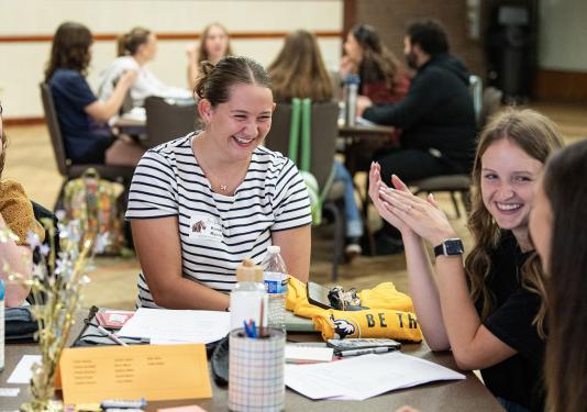 Participants at the School of Education Experiential Kickoff