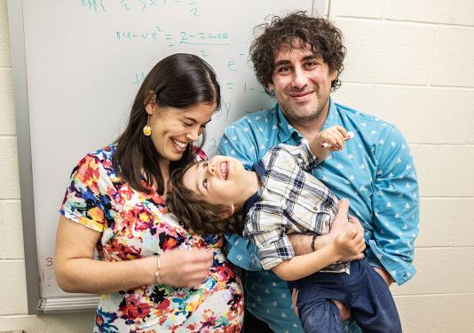 Kathleen Foster, Alessandro Selvitella, and their son Nunzio