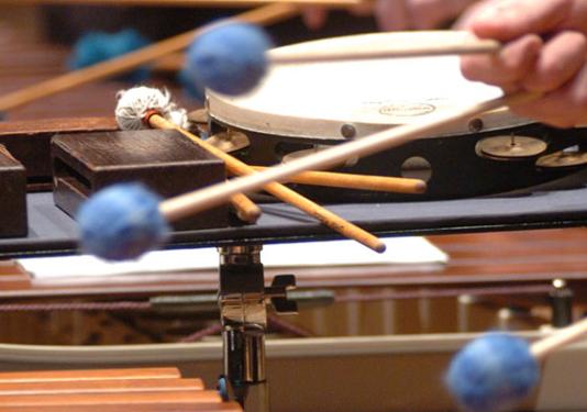 mallets on marimba