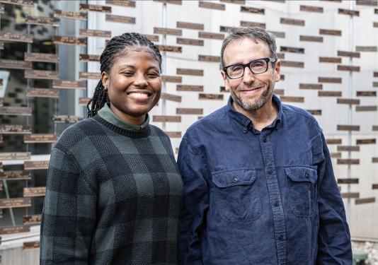 Zainab Gidado and Steve Carr