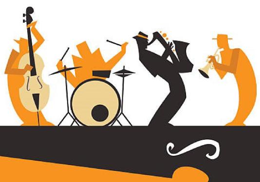 cartoon portrayal of jazz musicians