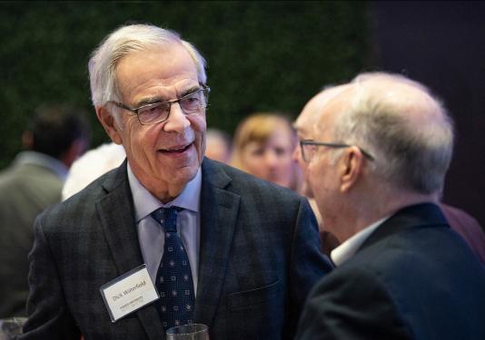 Richard Waterfield is having a conversation with someone