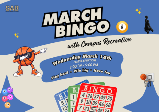 SAB March Bingo
